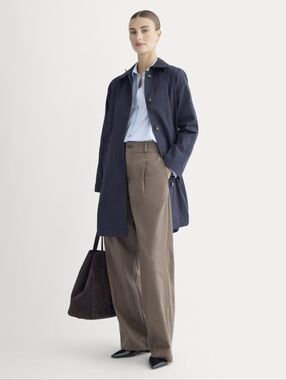 Everlane "Mac" Single-Breasted Trench Coat